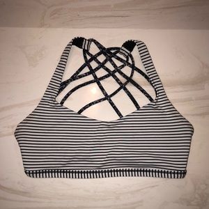 Lululemon striped sports bra